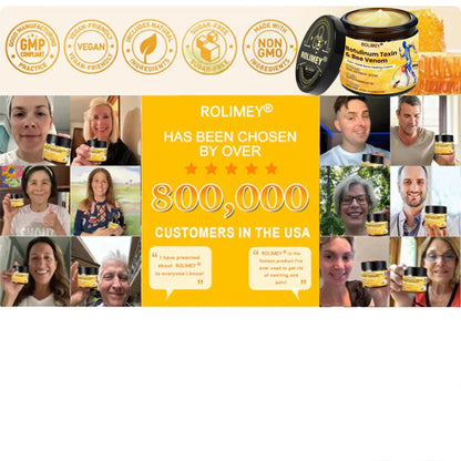 🎄🎁 Early Christmas Special|🌟Official Shop:Rolimey® Bee Venom Pain Relief Bone Healing Cream 👨‍⚕️(Reduction of joint swelling, pain, stiffness, redness, heat, muscle soreness and joint fatigue)