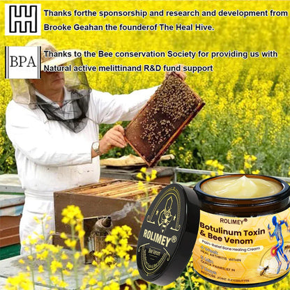 🎄🎁 Early Christmas Special|🌟Official Shop:Rolimey® Bee Venom Pain Relief Bone Healing Cream 👨‍⚕️(Reduction of joint swelling, pain, stiffness, redness, heat, muscle soreness and joint fatigue)