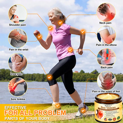 🎁👨‍⚕️Official Shop:Rolimey® Bee Venom Pain Relief Bone Healing Cream 👨‍⚕️(Reduction of joint swelling, pain, stiffness, redness, heat, muscle soreness and joint fatigue)