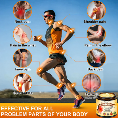 🌟👨‍⚕️🦴Official Shop:Rolimey® Bee Venom Pain Relief Bone Healing Cream 👨‍⚕️(Reduction of joint swelling, pain, stiffness, redness, heat, muscle soreness and joint fatigue)